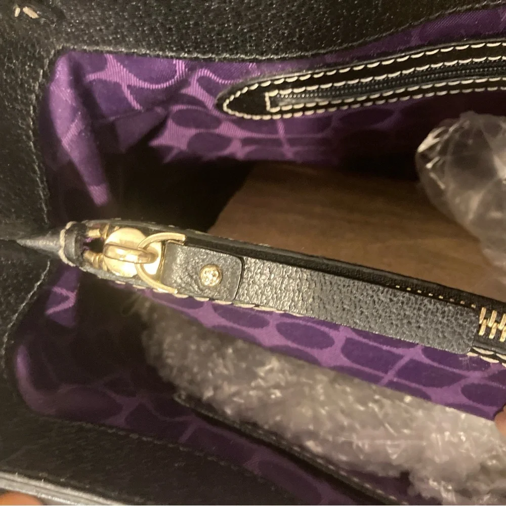 KATE SPADE  Vintage Leather Tote  - Black EUC - Picture 15 of 15